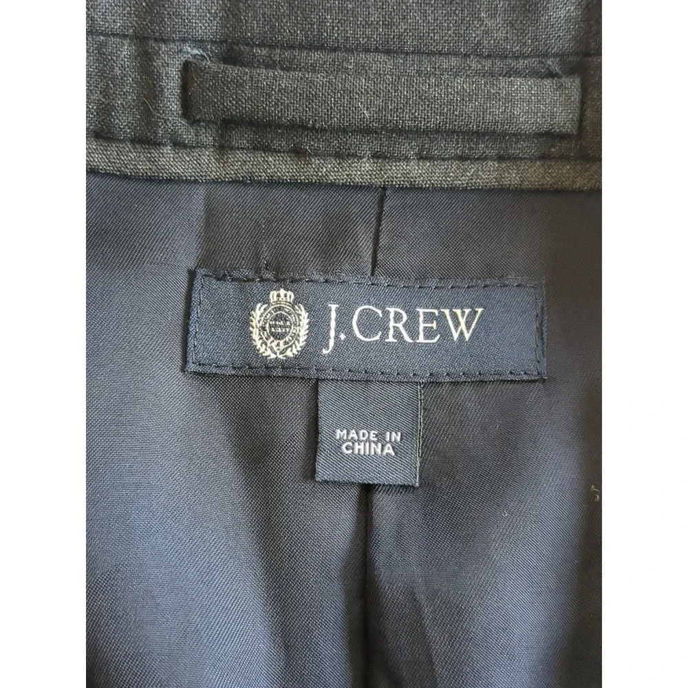 J Crew Aldridge‎ Wool Loro Piana Super 120s Blazer Sz 36 R Charcoal Gray